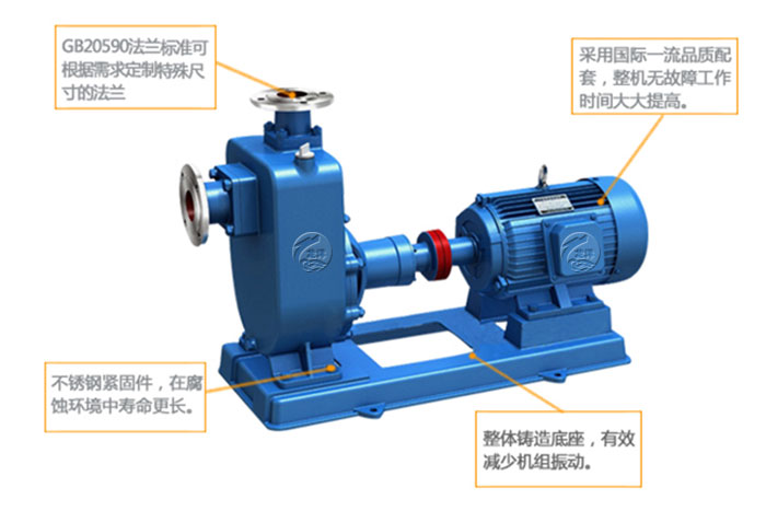 ZX清水自吸泵產(chǎn)品結(jié)構(gòu)特點圖